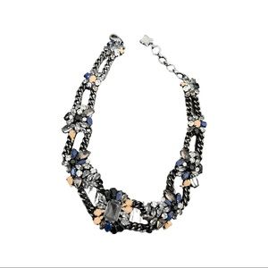 Stone and crystal necklace